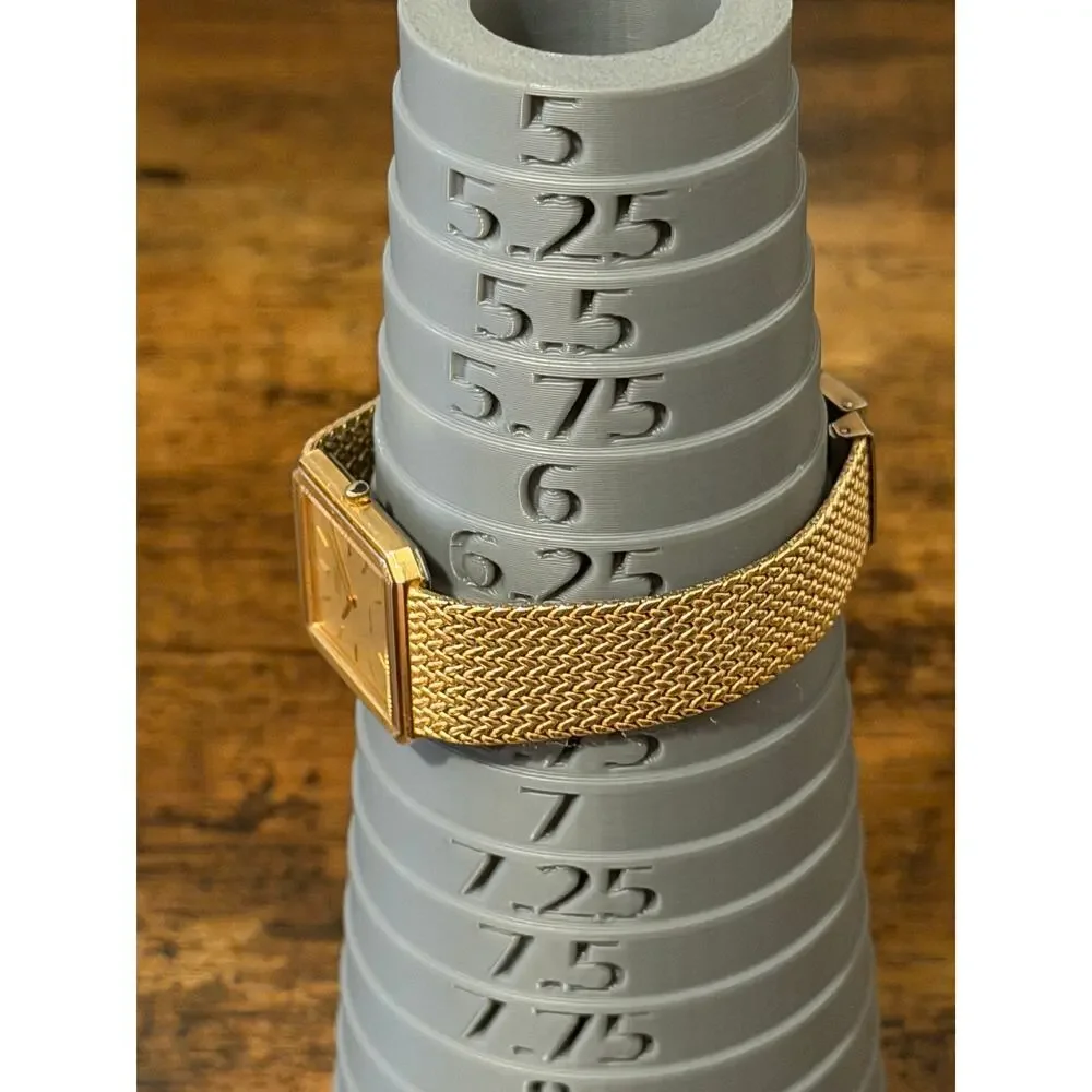 Seiko Lassale Quartz Gold Tone Rectangular Watch Mesh Bracelet